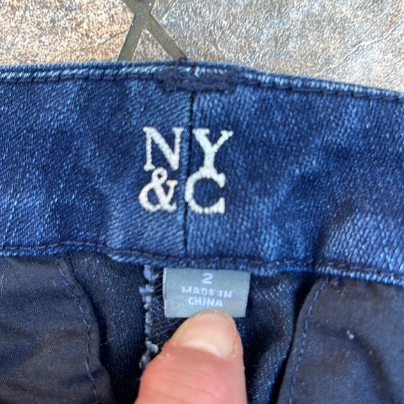 New York & Company Low Rise Boot Cut Front Seam Denim Jeans Size 2 - Picture 7 of 9